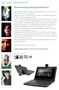 50 MM PORTRETY - Wygraj tablet​ Goclever R76.2 + etui z klawiaturą