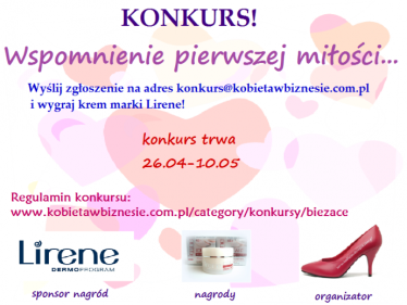 Konkurs "Wspomnienie pierwszej miłości"