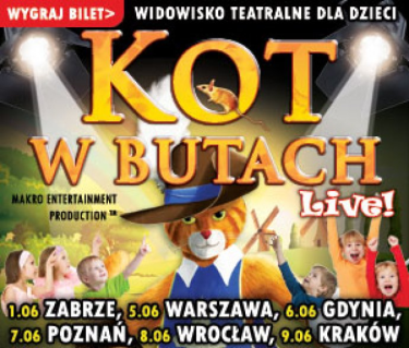 Konkurs "Kot w butach - wygraj wejściówkę"