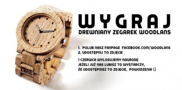 Wygraj drewniany zegarek na rękę Woodlans Unisex