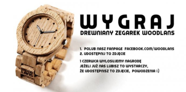 Wygraj drewniany zegarek na rękę Woodlans Unisex