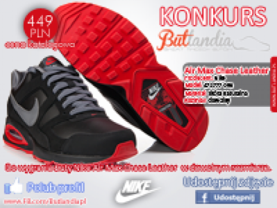 Konkurs "Wygraj NIKE AIR MAX CHASE LEATHER w dowolnym rozmiarze"