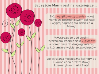 Konkurs "Życzenia dla Mamy"