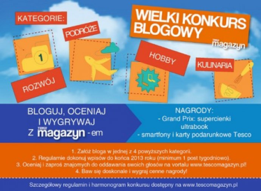 Wielki Konkurs Blogowy Tesco magazynu