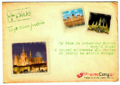 Konkurs "Ty Plus Ja zwiedzamy Europę - wymyśl hasło i wygraj wycieczkę dla dwojga do jednej ze stolic Europy"