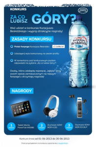 Kuracjusz Beskidzki ogłasza konkurs "Za co lubisz Góry?"