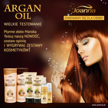 Konkurs "Joanna Argan Oil Testowanie"