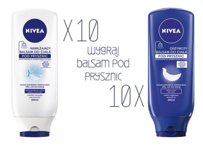 Wygraj 1 z 20 nowych balsamów pod prysznic Nivea!