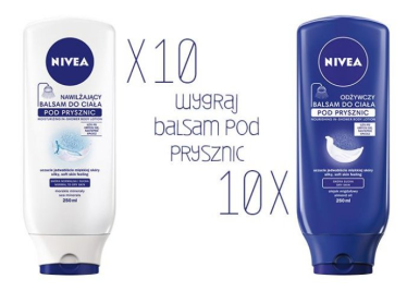 Wygraj 1 z 20 nowych balsamów pod prysznic Nivea!