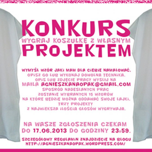 Konkurs "Wygraj koszulkę ze swoim projektem"