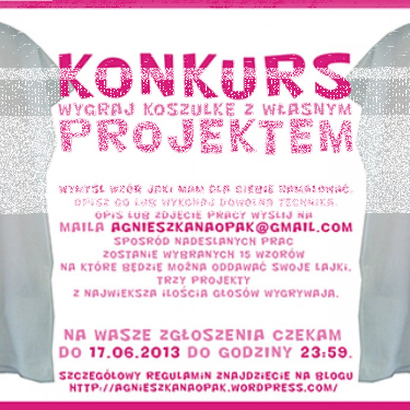 Konkurs "Wygraj koszulkę ze swoim projektem"