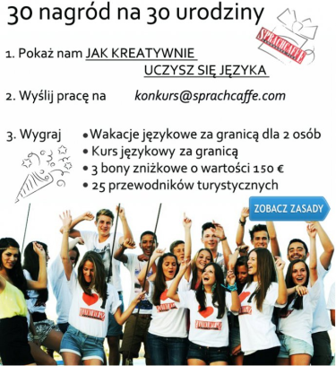 30 nagród na 30 urodziny Sprachcaffe