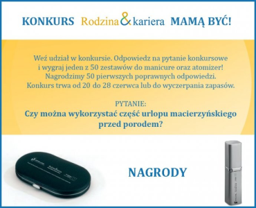 Konkurs "Mamą być"