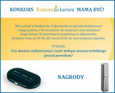 Konkurs "Mamą być"
