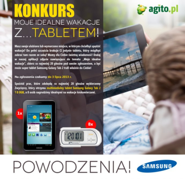 Konkurs "Moje idealne wakacje z... tabletem" fotograficzny