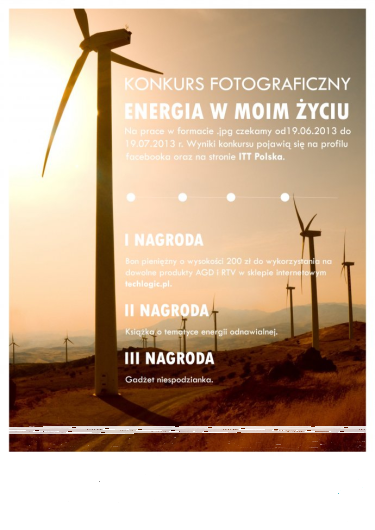 Konkurs "Energia w moim życiu"