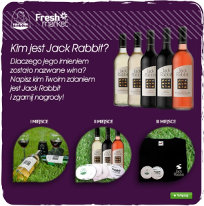 Konkurs "Żabka i dotrzechdych.pl - wygraj zestawy od  Jack Rabbit"