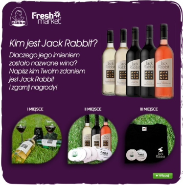 Konkurs "Żabka i dotrzechdych.pl - wygraj zestawy od  Jack Rabbit"