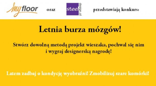 Letnia burza mózgów – Zaprojektuj wieszak! Konkurs myfloor.pl i Steel-Design.pl