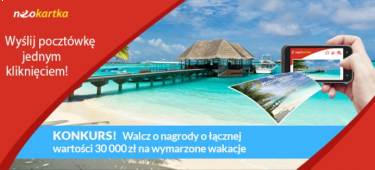 Konkurs "Wyślij neokartkę i wygraj wakacje marzeń"