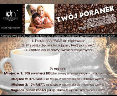 Konkurs "Twój Poranek" fotograficzny