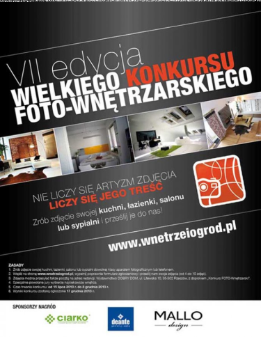 VII edycja Wielkiego Konkursu FOTO-Wnętrzarskiego