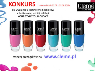 Konkurs "Kolorowe lato z Cleme Cosmetics" fotograficzny