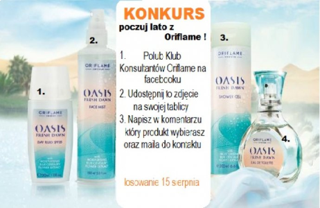 Konkurs "Poczuj lato z Oriflame"