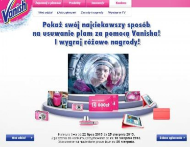Konkurs "Poka ż swój najciekawszy sposób na usuwanie plam z u ż yciem Vanish’a"
