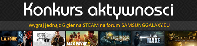Konkurs "Aktywności - do wygrania 6 gier na STEAM"
