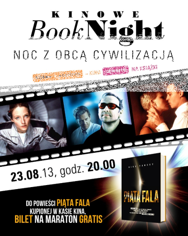 Konkurs "Zaproszenia na Kinowe BookNight w Kijów" Centrum Kraków