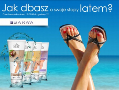 Konkurs "Piękne stopy latem z kosmetykami BARWA"