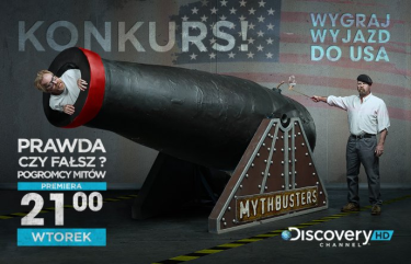 Wygraj jedną  z 3 wycieczek do USA na plan programu "Pogromcy Mitów"