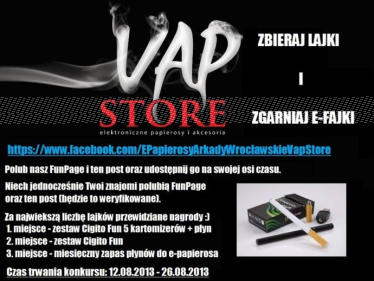 Konkurs "Zbieraj lajki, zgarniaj e-fajki"