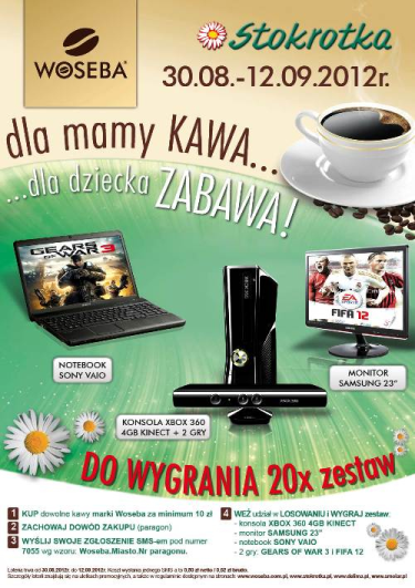 Konkurs "Loteria WOSEBA: Dla mamy kawa, dla dziecka zabawa" Stokrotka