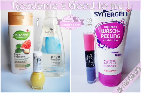 Konkurs "Mini rozdanie z Good To Try"