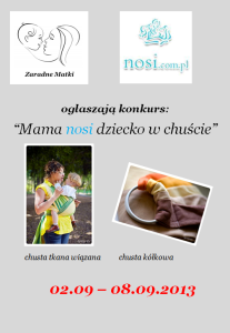 Konkurs "Mama nosi dziecko w chuście"