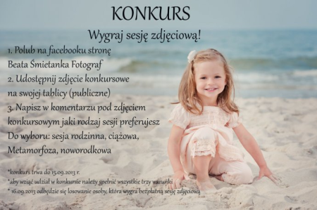 Konkurs "Sesja zdjęciowa do wygrania"