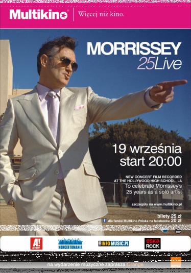 Zdobądź bilet na Morrissey 25: Live From Hollywood High (Złote Tarasy)!