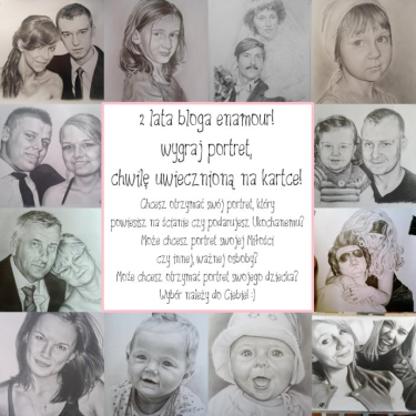 Konkurs "Drugie urodziny bloga - wygraj portret" dla blogerów