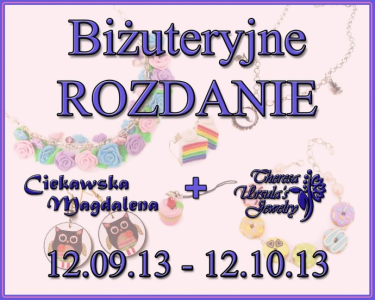 Konkurs "Do wygrania włąsnoręcznie robiona biżuteria"