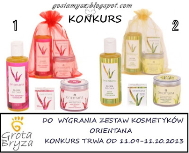 Konkurs "Wygraj zestaw kosmetyków Orientana" dla blogerów