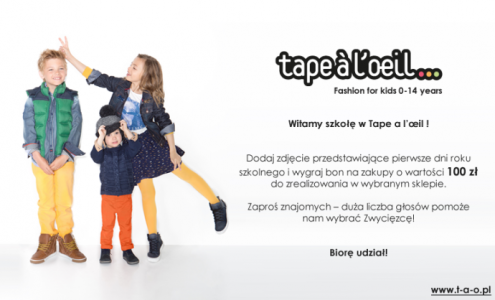 Konkurs "Witamy szkołę w Tape a l'oeil" fotograficzny