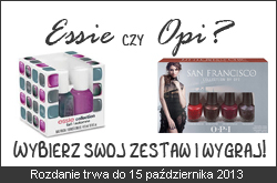 Konkurs "Rozdanie: Essie czy Opi? Wybierz i wygraj!" dla blogerów