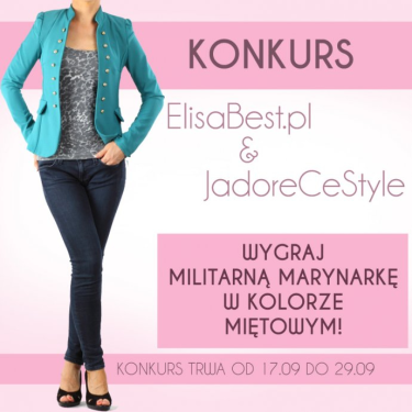 Konkurs "Wygraj militarną marynarkę w kolorze miętowym"