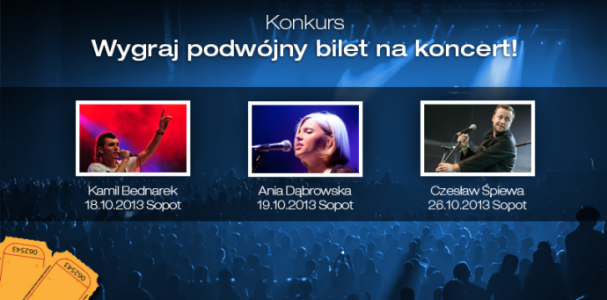 Konkurs "Chodź na koncert" Sopot, do godz. 12:00