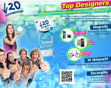 TOP DESIGNERS: Zostań projektantem opakowania UNDER TWENTY!