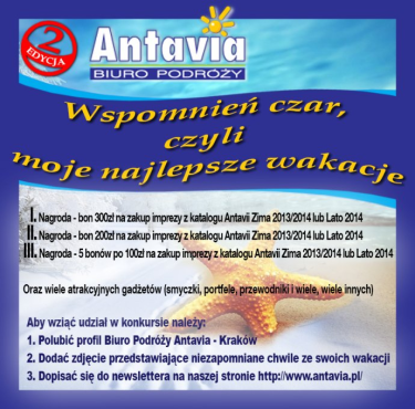 Konkurs "Wspomnień czar, czyli moje najlepsze wakacje. EDYCJA II" fotograficzny