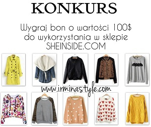 Konkurs "Wygraj bon 100$ na zakupy w sklepie Sheinside.com"
