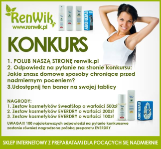Konkurs :Wygraj skuteczne antyperspiranty"